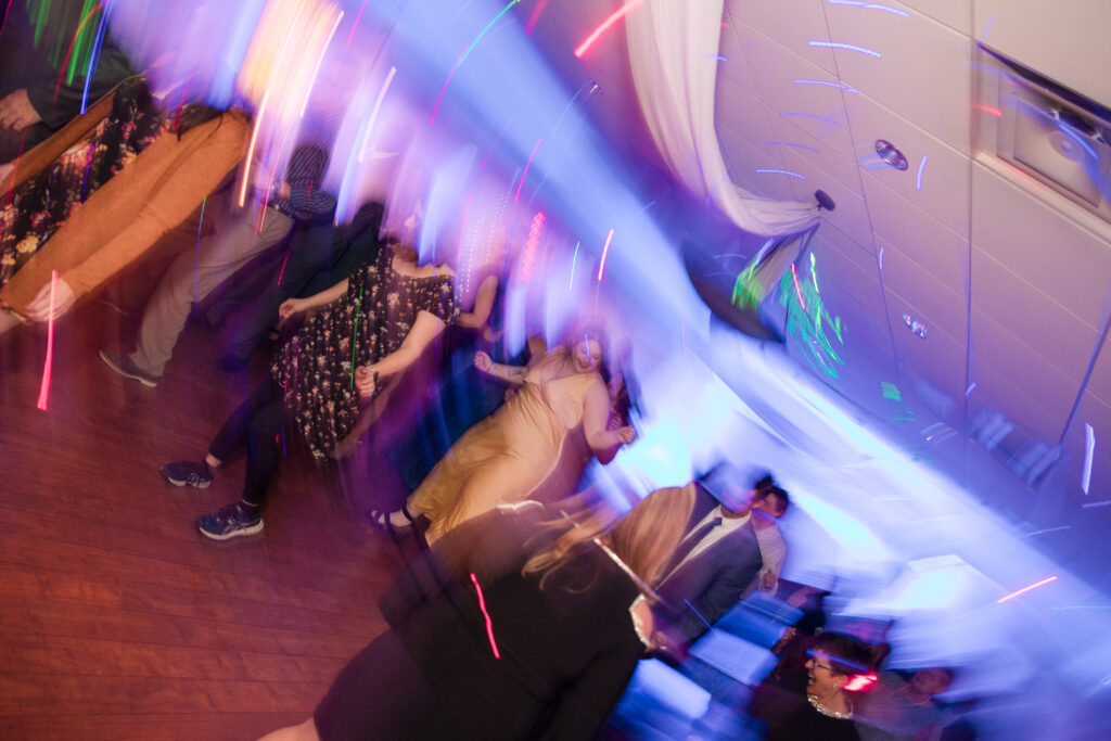 Wedding reception dancing at The Venue Banquet Center in Tallmadge Ohio